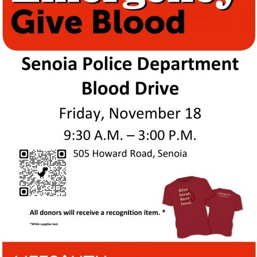 Senoia Police Department Blood Drive